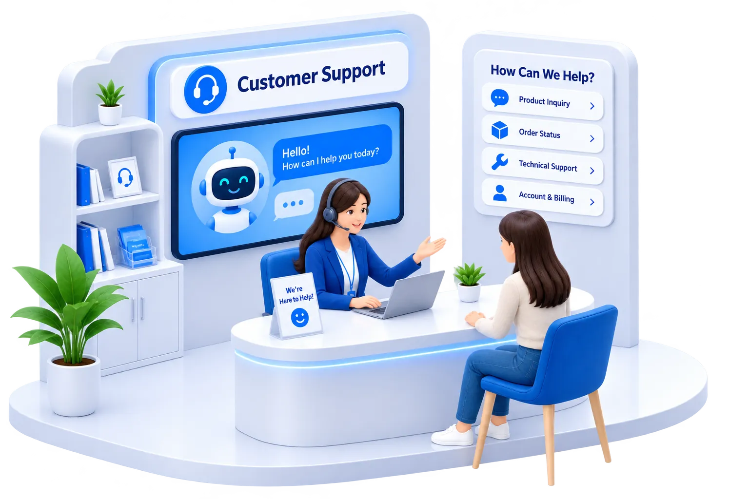 Illustration of AIPICA customer support